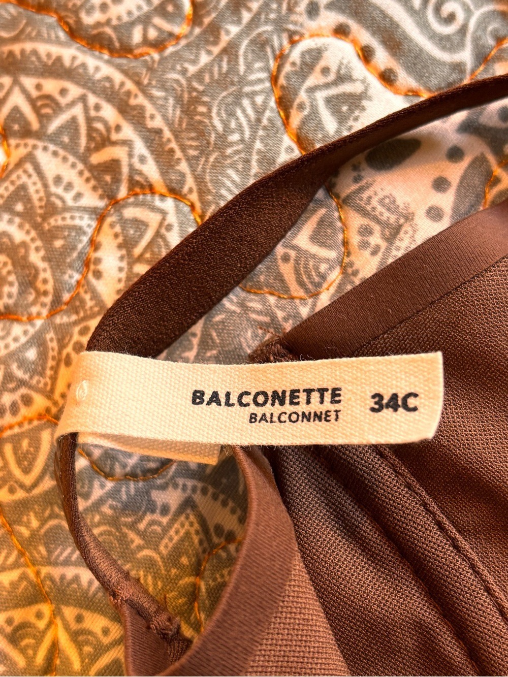 Aerie Brown Underwire Bra with Adjustable Straps 34C NWT - Picture 5 of 8